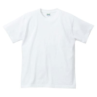 他サイト： 5.6オンスTシャツ ホワイト カジュアル 半袖Tシャツ (500101W-1)の商品画像
