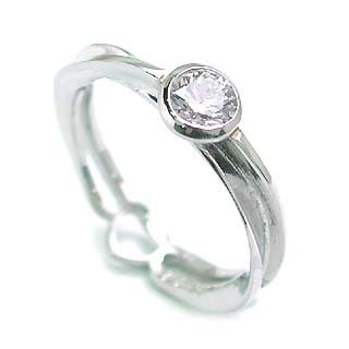 AneCan掲載 (Brand アニーベル) Pt ダイヤモンドデザインリング（婚約指輪エンゲージリング） ソリティア 一粒 楽ギフ_包装02P26Mar16