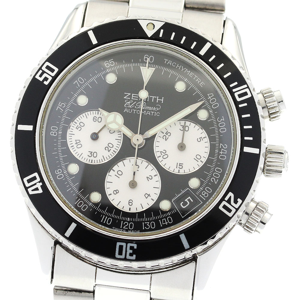 ゼニス ZENITH 02.2310.400 エルプリメロ デ・ルーカ クロノグラフ 自動巻き メンズ 保証書付き_896410【中古】 438,680円