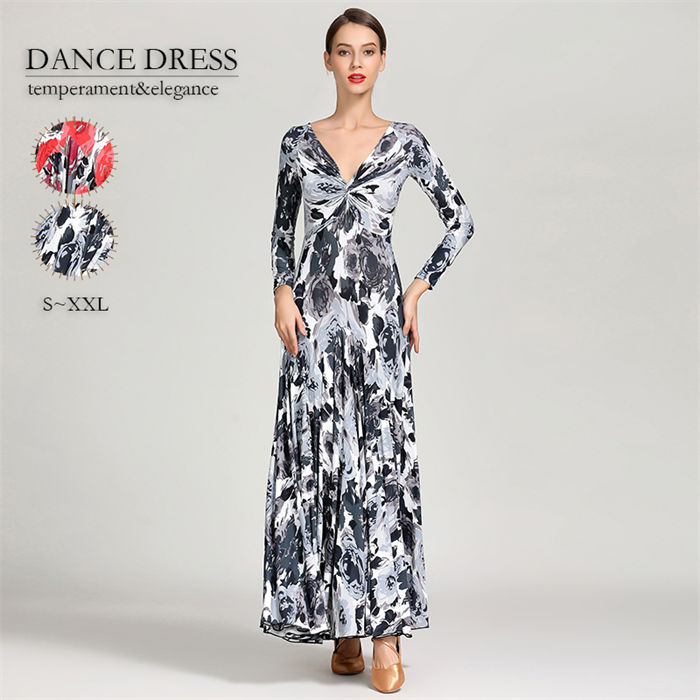 社交ダンス ダンス専門服 競技服 ダンス衣装 イベント 舞台 演出 練習着 ワンピースドレス モダンダンス おしゃれ 赤 ワルツダンス 大きい裾 ラテンダンス タンゴ チャチャ インターナショナルダン