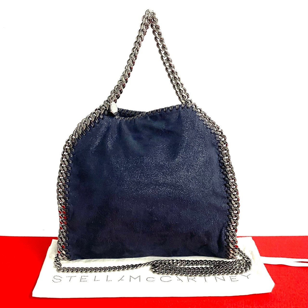 ファラベラショルダーバッグ レザー エコレザー ネイビー 57317