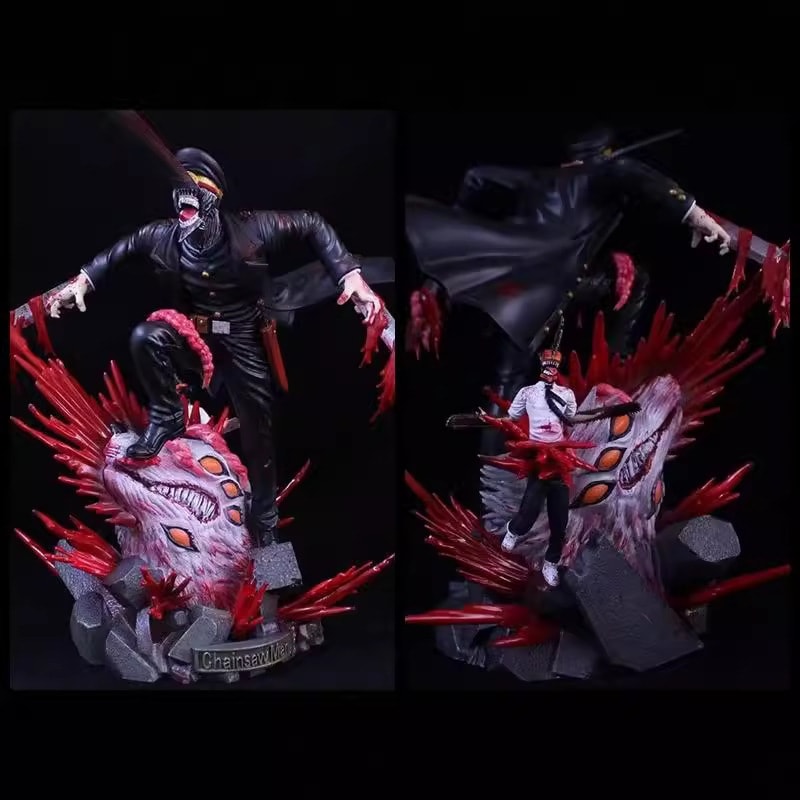 チェーンソー人gk悪魔シリーズチェーンソー人刀の悪魔豪華版彫像模型箱入りフィギュア