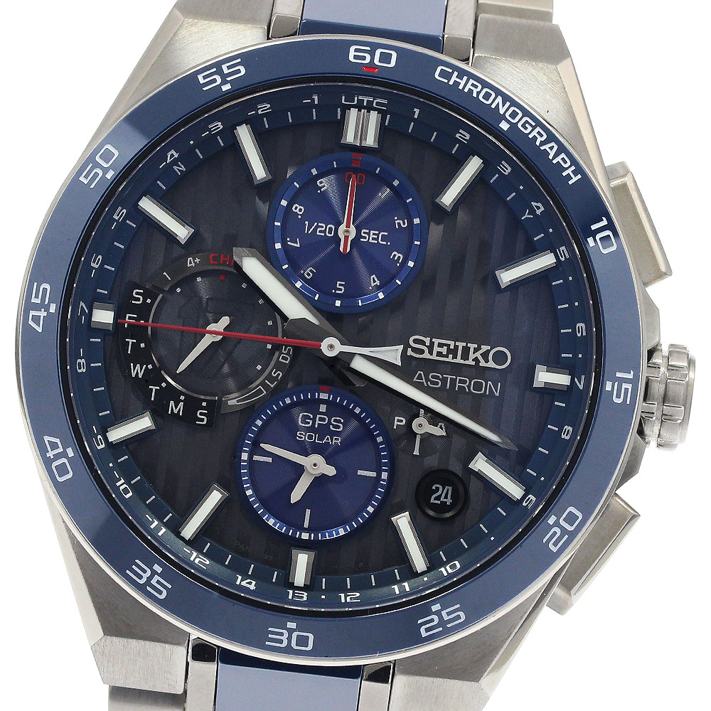 セイコー SEIKO SBXC165/5X83-0AF0-1 アストロン 大谷翔平 2024年限定モデル クロノグラフ GPS ソーラー電波 メンズ 美品 _944992【中古】