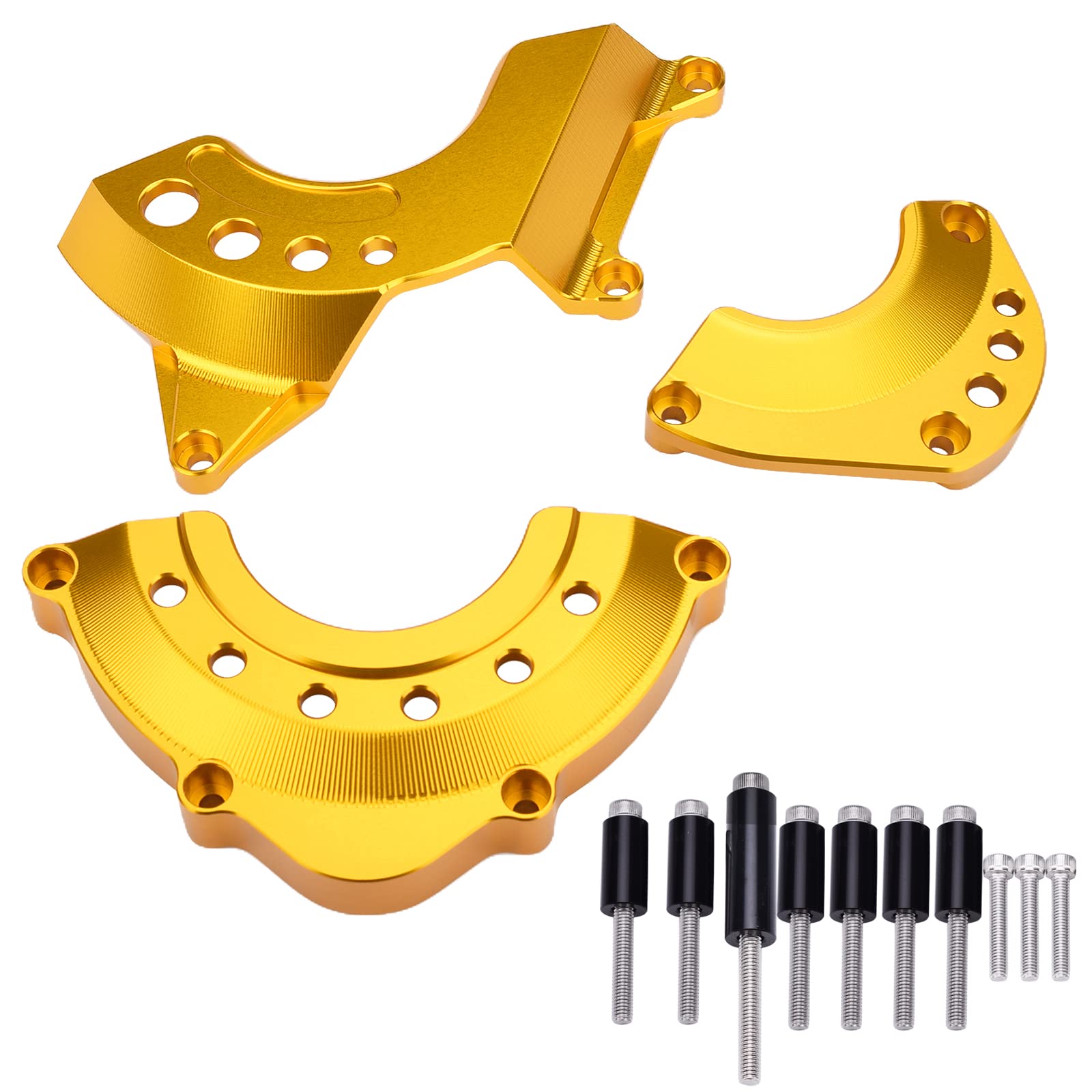 LEDISHUN エンジンカバー エンジンスライダー エンジンガード カワサキ Z900 Z900RS Z900RSCAFE 全年式 に適用 (Z900RS/cafe, ゴールド)