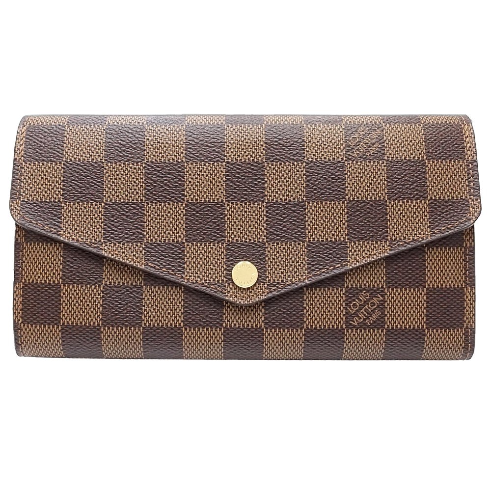 【中古】ダミエ 長財布 N63209 ポルトフォイユ サラ エベヌ レディース /181641