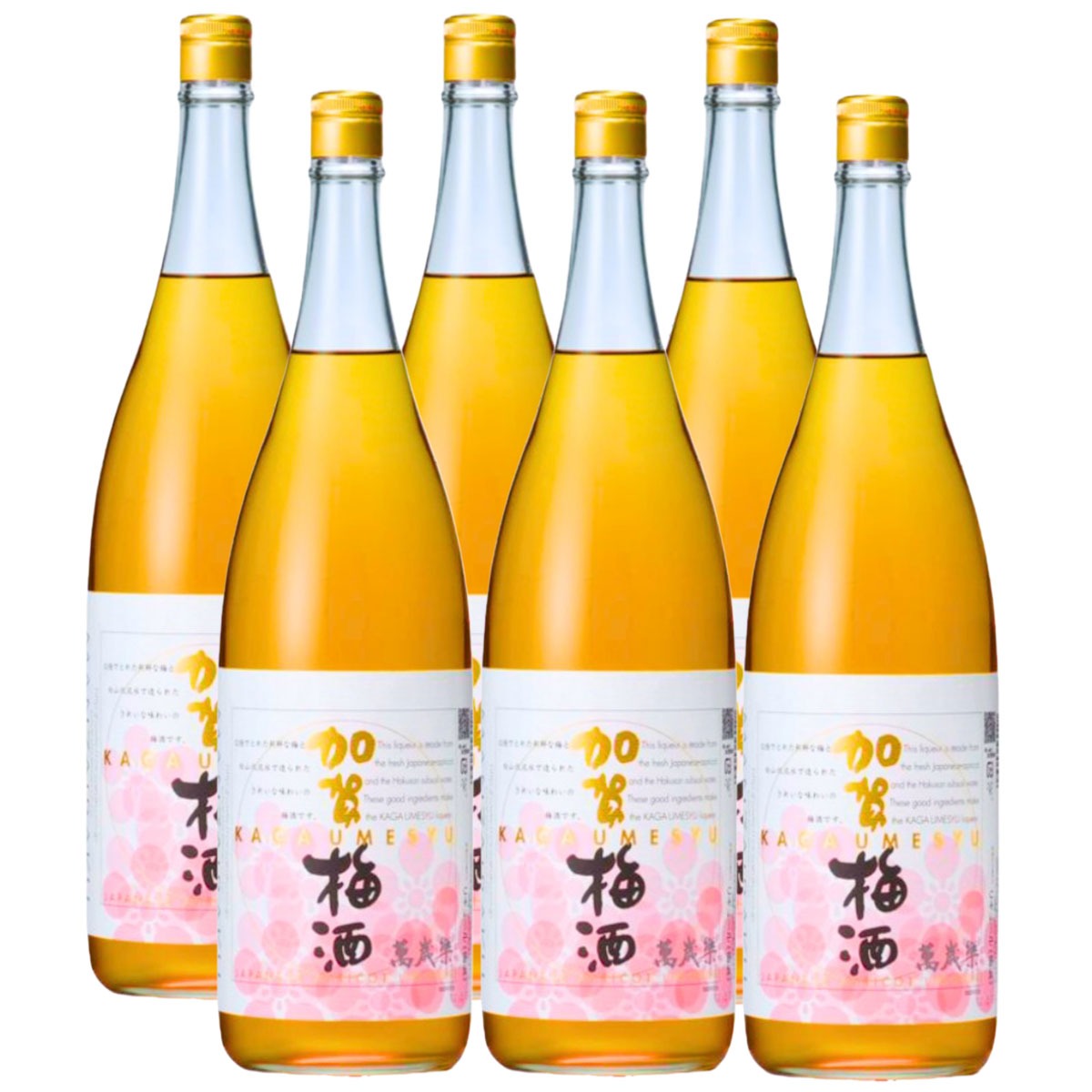 【送料無料】石川県 萬歳楽 加賀梅酒 1800ml 1.8L 6本【北海道沖縄県東北四国九州地方は必ず送料が掛かります】