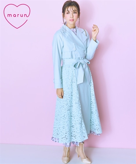 ダウンジャケット・コート 大きいサイズ レースコート　marun