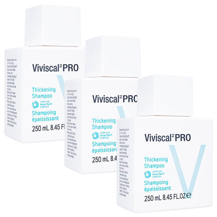 ビビスカル プロフェッショナル シントゥシック シャンプー 250ml 3本 ViviscalProfessional Thin to Thick Shampoo 海外発送 日時指定不可ヤマト国際便発