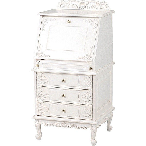 アンティーク調 ライディングテーブル 彫刻 デスク テーブル 机 勉強机 化粧台 作業台 お姫様風