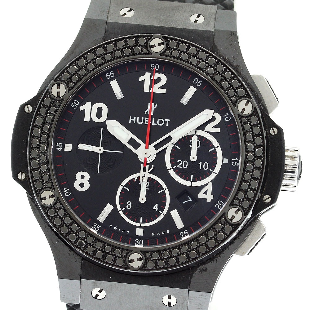 ウブロ HUBLOT 301.CV.130.RX.110 ビッグバン ブラックマジック デイト クロノグラフ 自動巻き メンズ 美品 保証書付き_875186【中古】
