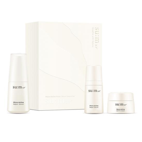 スム37 マイクロアクティブリペアセラム 30ml+10ml 限定企画 (+クリーム10ml)