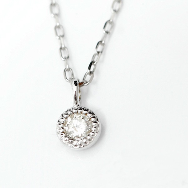 人気の１粒ダイヤデザイン 18金 K18 ゴールドシンプル１粒天然ダイヤモンド 01ct ネックレス 発送目安：２３週間