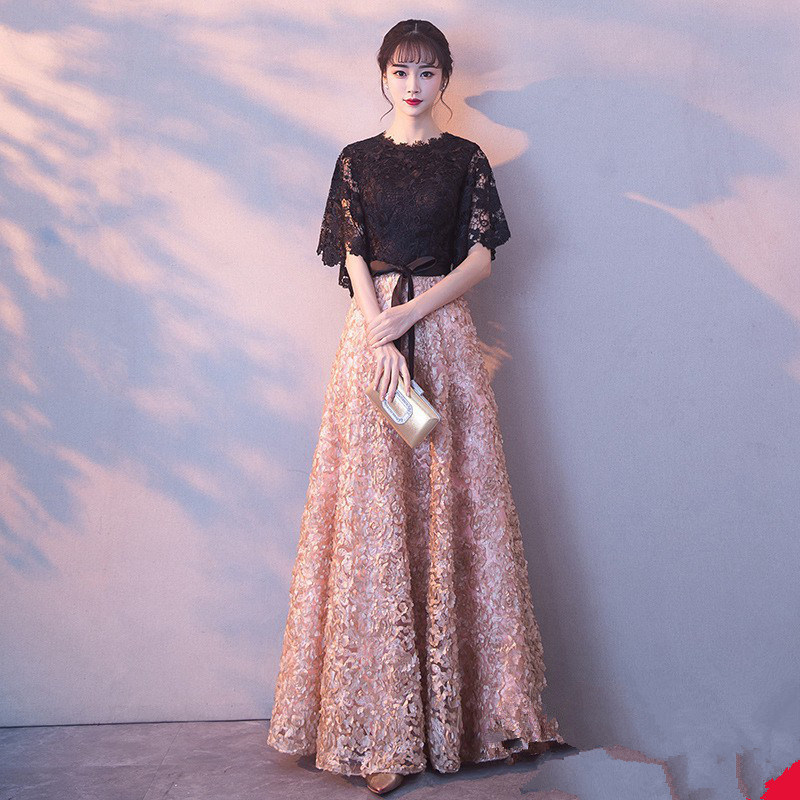 ドレス イブニングドレス 女宴会気質高級感司会者ロング生日会 結婚式 演奏会 発表会 卒業式 成人式 同窓会 ドレス