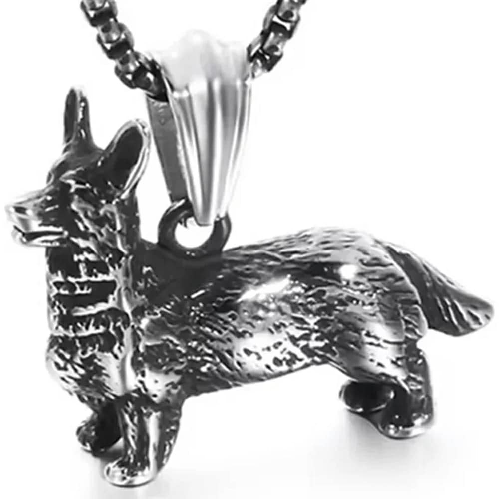コーギー ステンレス ペンダントトップ 首飾り アクセサリー 犬 イヌ 単品 チェーンは別売り ペットショップ スタッフ 店員 プレゼント 男性 女性 リアル 3D 立体 stt00-00-0369