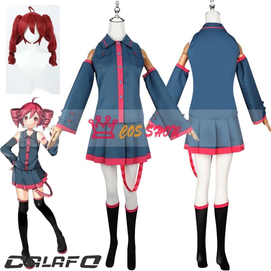 【期間限定】ボーカロイド VOCALOID 重音テト 風 コスプレ衣装 ウィッグ追加可能 仮装 日常服 イベント クリスマス ハロウィン ステージ 文化祭 学園祭