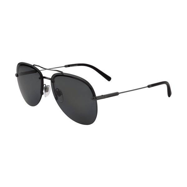 ブルガリ BVLGARI サングラス アイウェア ブラック メタル アビエイター 136mm