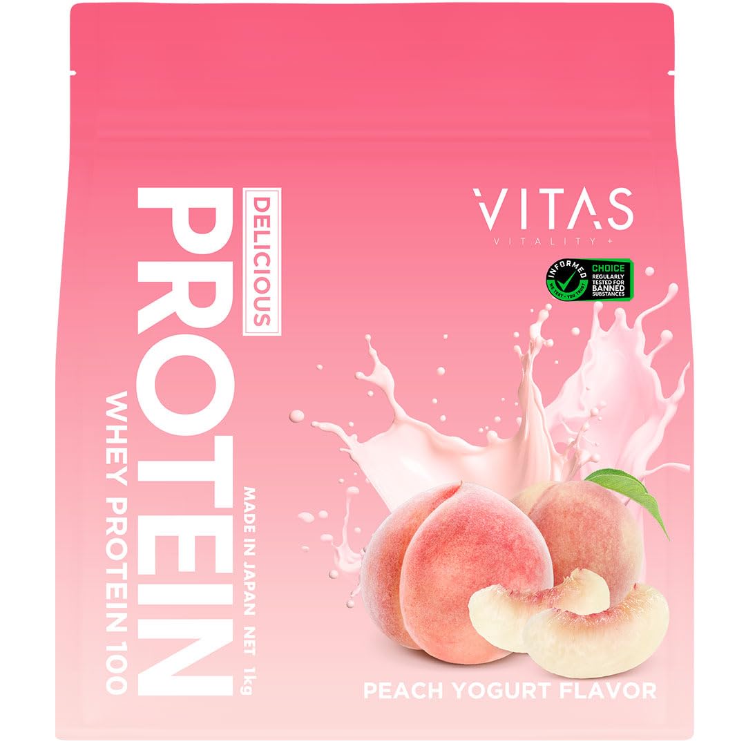 VITAS (バイタス) ホエイ プロテイン 100 ピーチヨーグルト風味 WPCプロテイン 1kg