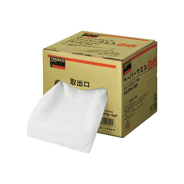 （まとめ）TRUSCO ペーパーウエス248mm150m ポップアップタイプ TPW-150P 1箱（1巻）2セット 8,894円