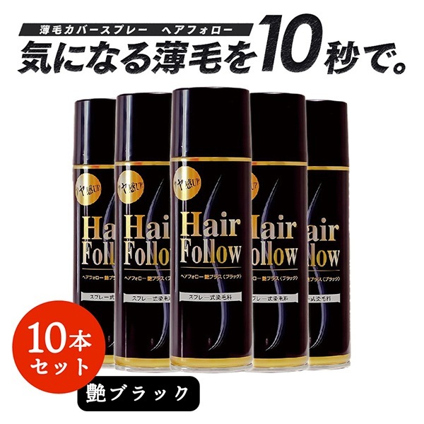 【10個セット】 1009102 ヘアフォロー艶プラス ブラック 150g