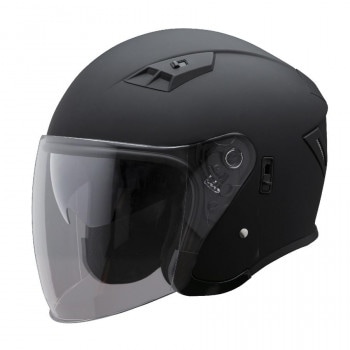 ユニカー工業 Wシールド ジェットヘルメット マットブラック BH-39MK