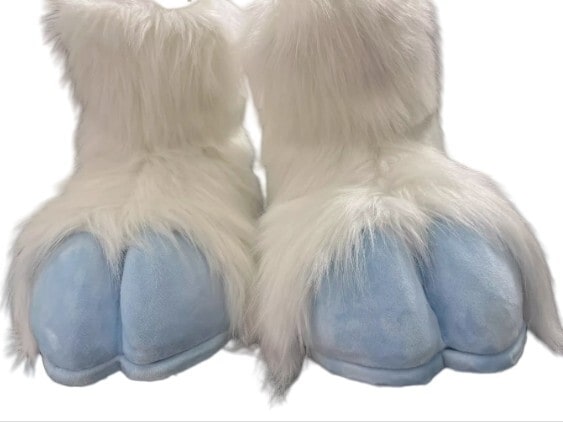 着ぐるみ ケモノ足 ヒツジ ライトブルー Aタイプ フリーサイズ ケモノ脚 ファースーツ fursuit ぬいぐるみ コスプレ コスチューム kigurumi