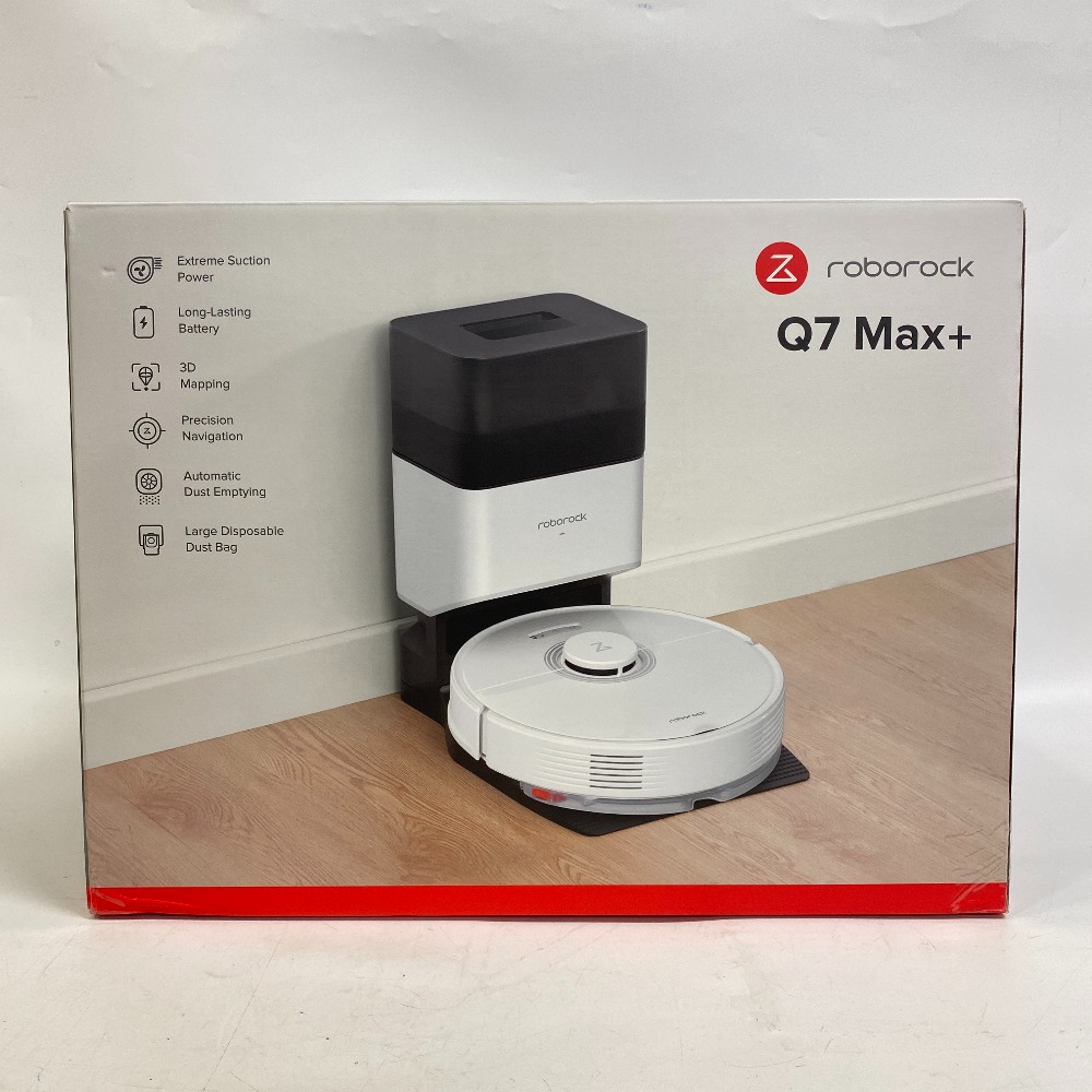 Q7Max+ ロボロック roborockロボット掃除機 強力吸引 自動充電 3次元稼働ブラシ 水拭き その他雑貨 ホワイト ブランド