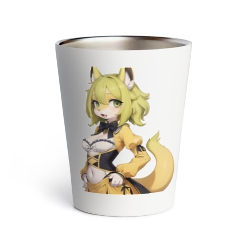 【文字入れ可能受注生産】コヨーテの女の子　エヴリン サーモタンブラー