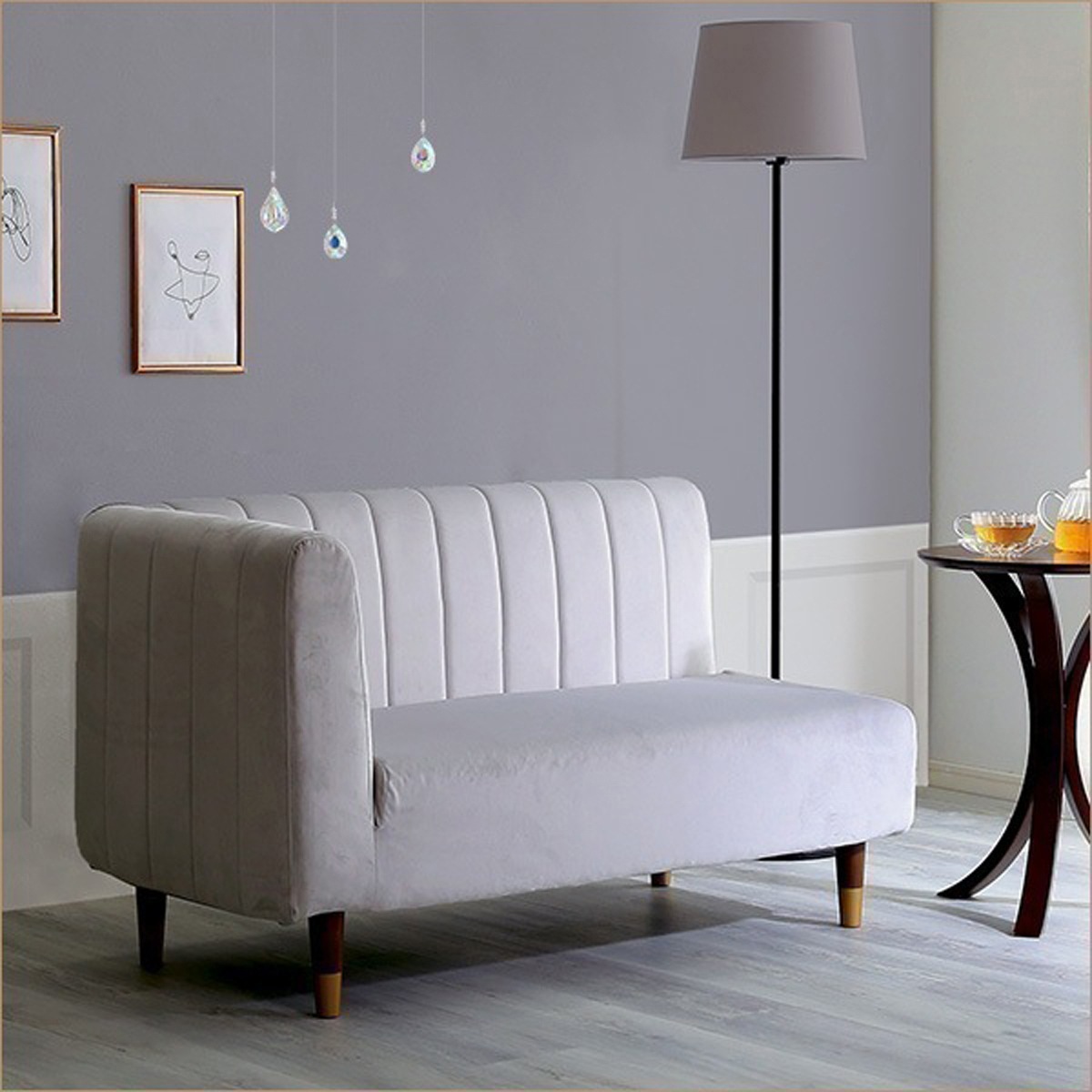 大人かわいいインテリア 片肘2人掛けソファ 2Pソファ 17,529円