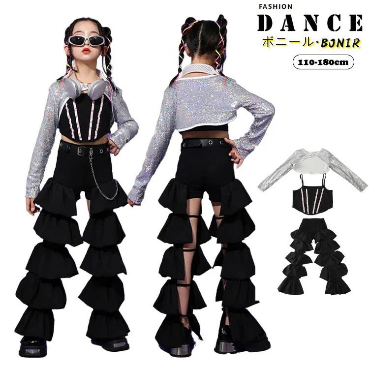 HIP-HOPといったらダボダボ 動きやすく普段の練習用としてもOK ダンス衣装 ヒップホップ キッズダンス