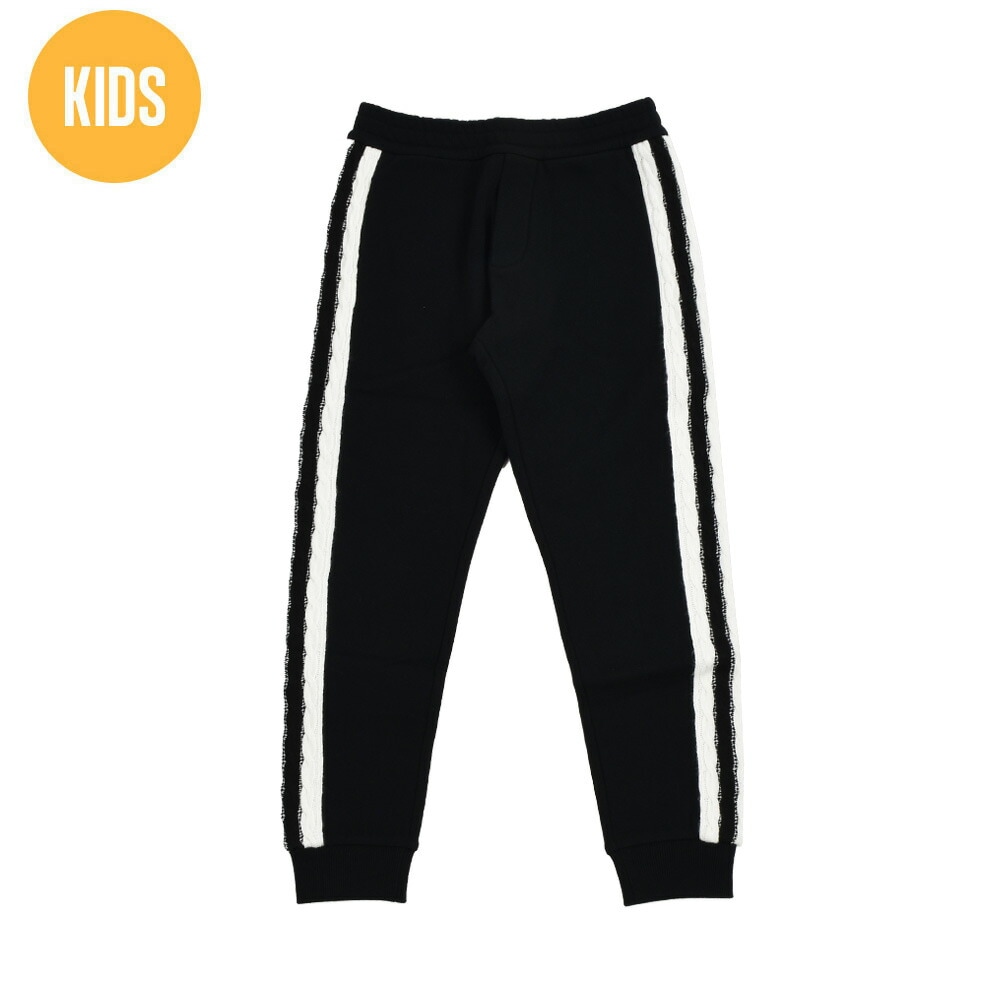モンクレール スウェットパンツ キッズ ジュニア 子供用 トラックパンツ イージーパンツ ブラック 黒 MONCLER SWEAT BOTTOMS[8h00007-999-810]