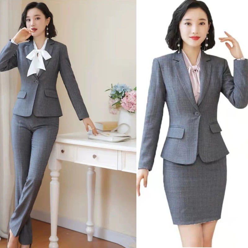 スーツセットアップ レディース ロングパンツ ストレート スカートスーツ シンプル 入社式 卒業式 入学式 ビジネス 就職 通勤 オフィス フォーマル