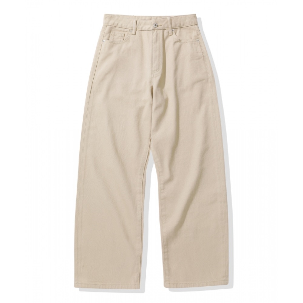 CODEGRAPHY ルーズストレートコットンパンツ_ベージュ