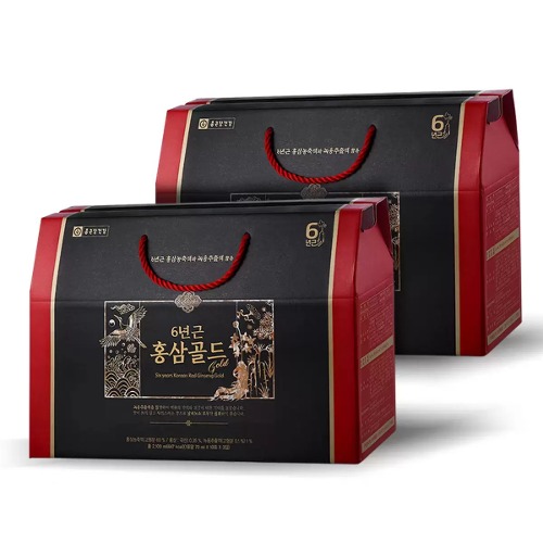 鍾根堂 健康 6年根 紅参ゴールド70ml x 30包x 2セット 6,521円