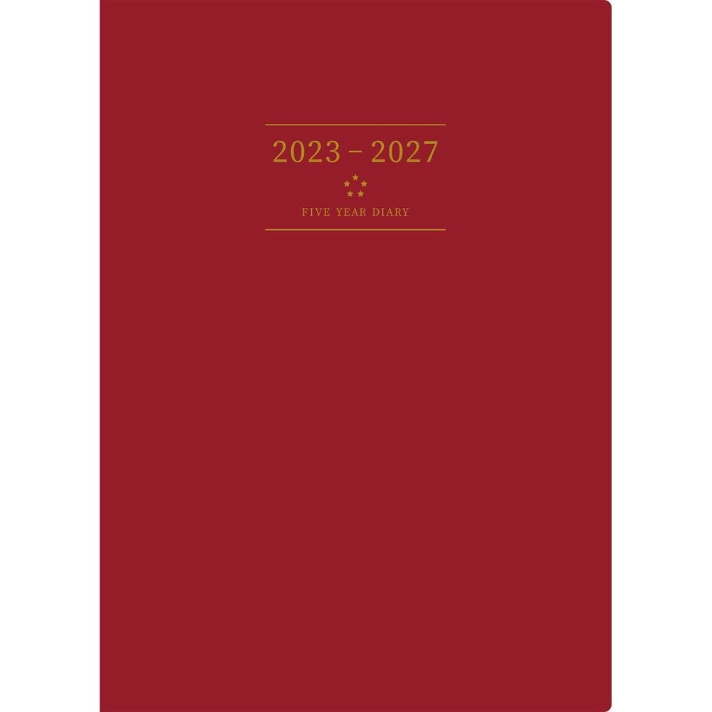 注目の （まとめ買い）高橋書店 2023年版1月始まり No.98 5年卓上日誌 A5判 ワイン [x3] 手帳 - aegis.qa