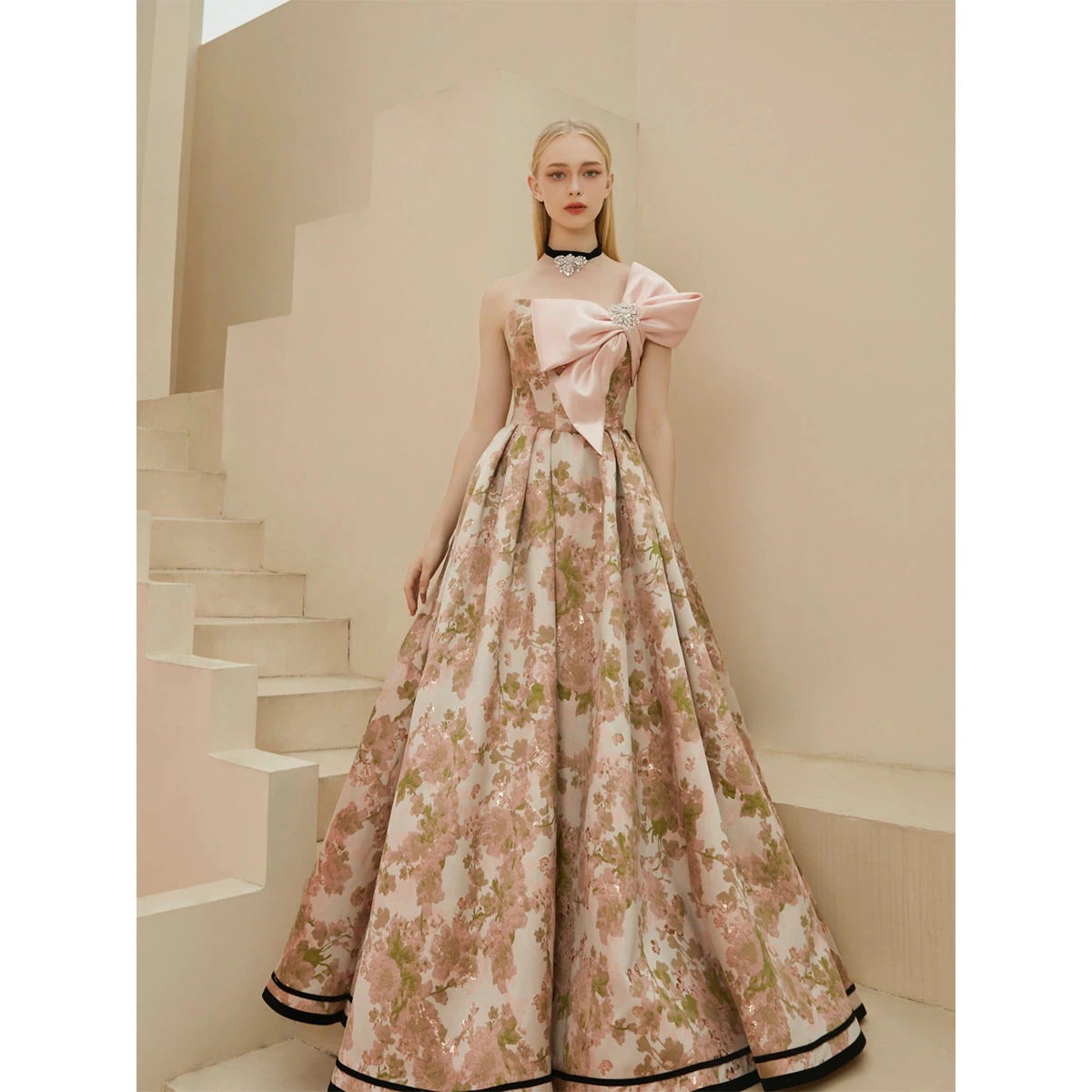 ドレス2025プリンセスエンゲージメントドレスバンケットホストパフォーマンス服ワンピースドレスドレス