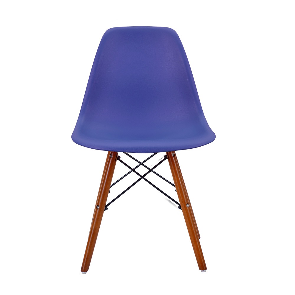 【国内出荷 - 3日配達】【ネービーブルー座面＆ブラウン脚】イームズチェア リプロダクト ダイニングチェア ダイニングチェアー イームズチェア DSW eames イームズ チェアー DSW イームズ