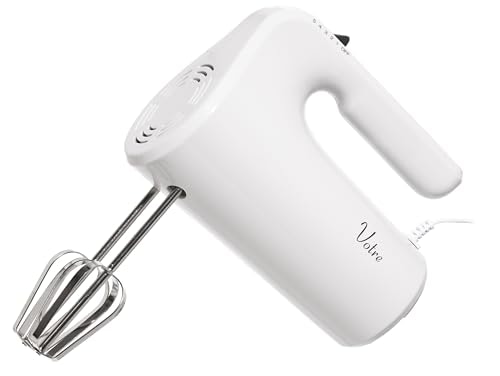 [山善] 電動 ハンドミキサー 泡立て器 ミキサー ホイッパー 小型 生クリーム メレンゲ 速度調節5段階 食洗機対応 Votre 収納ケース付 4,946円