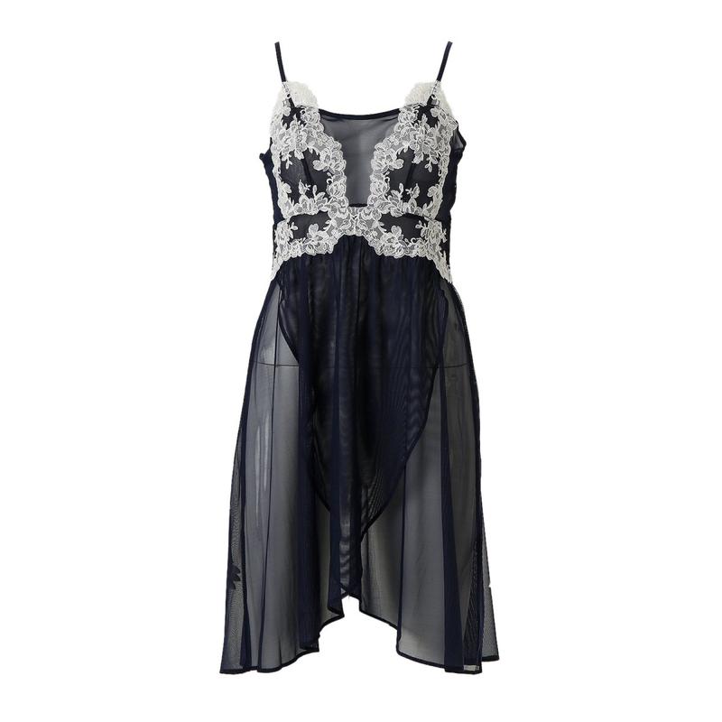 高級感と華やかな春の雰囲気の柔らかいレースフルスリップ[WFSC261]