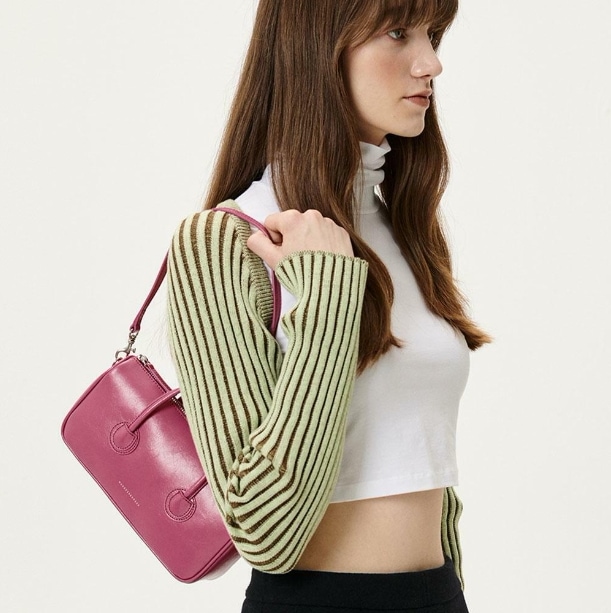 【MARGESHERWOOD】 ZIPPER SMALL : FRENCH ROSE CRINKLE