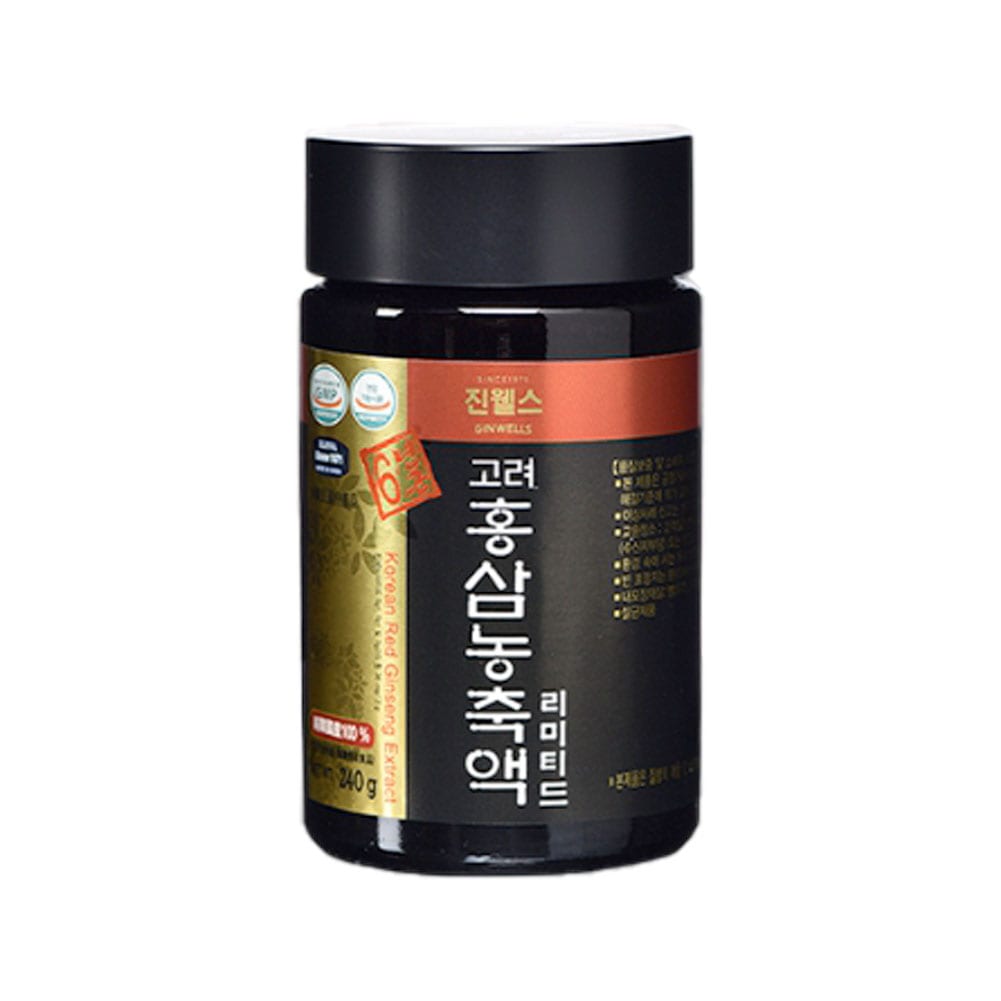 ジンウェルス 韓国 高麗人参 濃縮液 リミテッド 240g Jinwells Korea Red Ginseng Concentrate Limited 240g