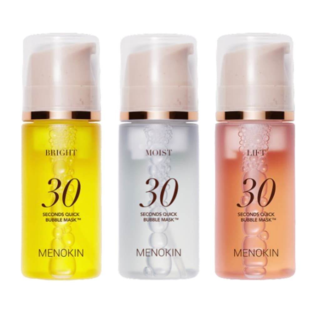 30秒 クイック バブルマスク3点セット/ ブライト/ リフト/ モイスト 10,293円