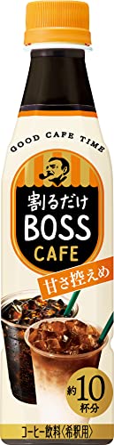 サントリー 割るだけボスカフェ 甘さ控えめ 濃縮 液体 コーヒー 340ml 24本