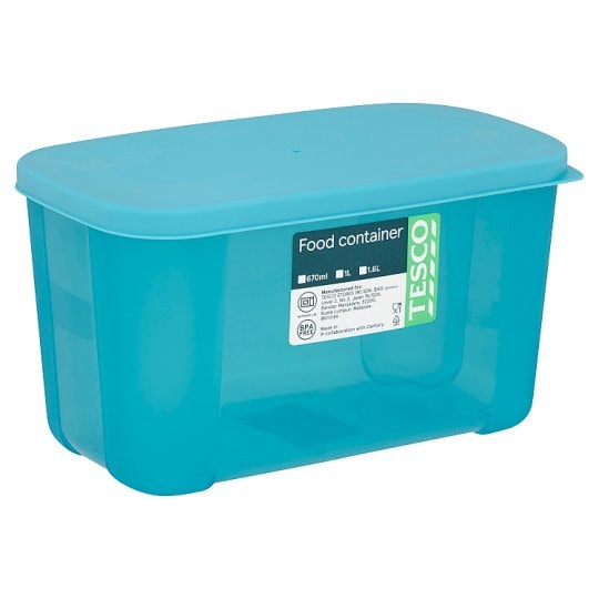 最高級のスーパー Tesco Door Fridge Container Turquoise 1.6L 保存容器・キャニスター