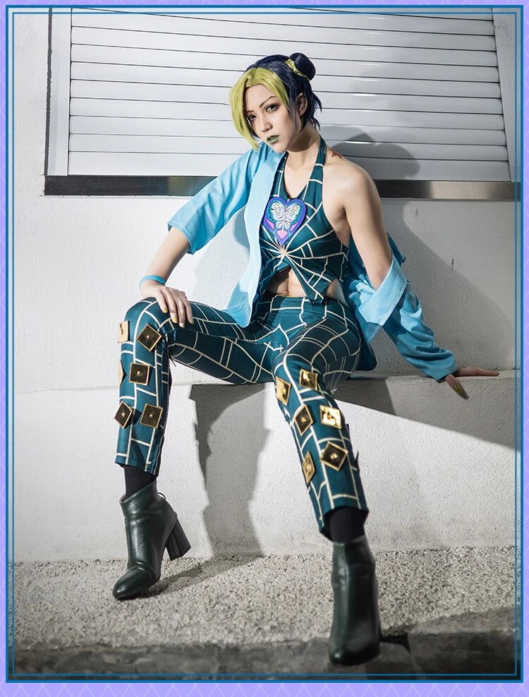 コスチューム コスプレ ジョリーン くうじょう 空条徐倫 ストーンオーシャン ジョジョの奇妙な冒険 スーツ ハロウィン 2024年新作入荷コスプレ