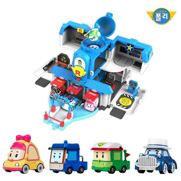 ROI TOYS ロボカポリが開く構造本部＋ダイキャスティング4種（ミニベニロディマスティ） (贈呈品なくなり次第贈呈終了)