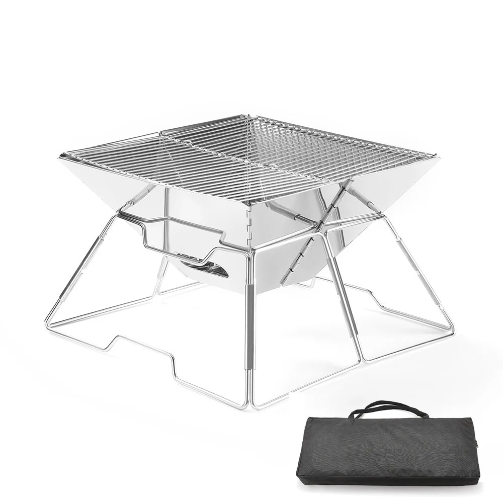 焚き火台 ソロ アウトドア キャンプ コンパクト 軽量 焚火台 クッカー 折りたたみ　人気 鉄板