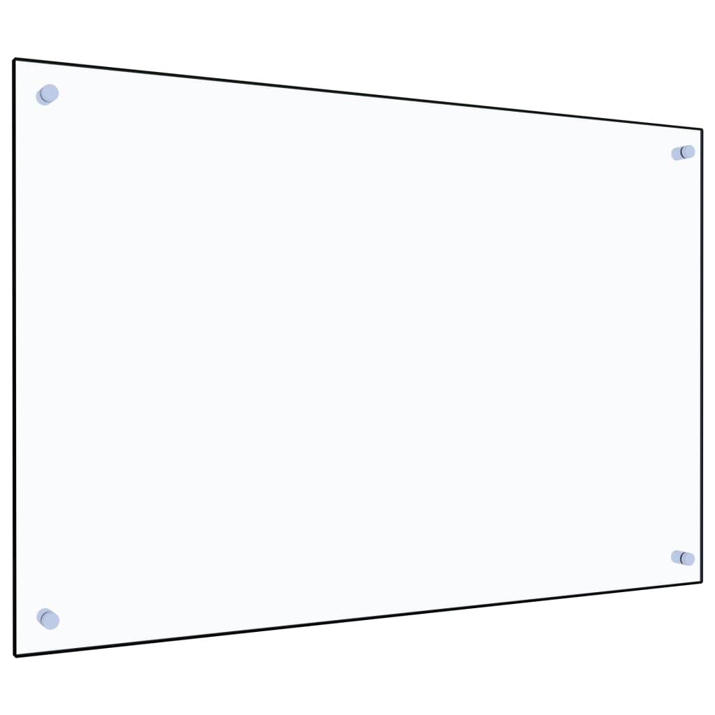 キッチン用 汚れ防止板 透明 90x60cm 強化ガラス製