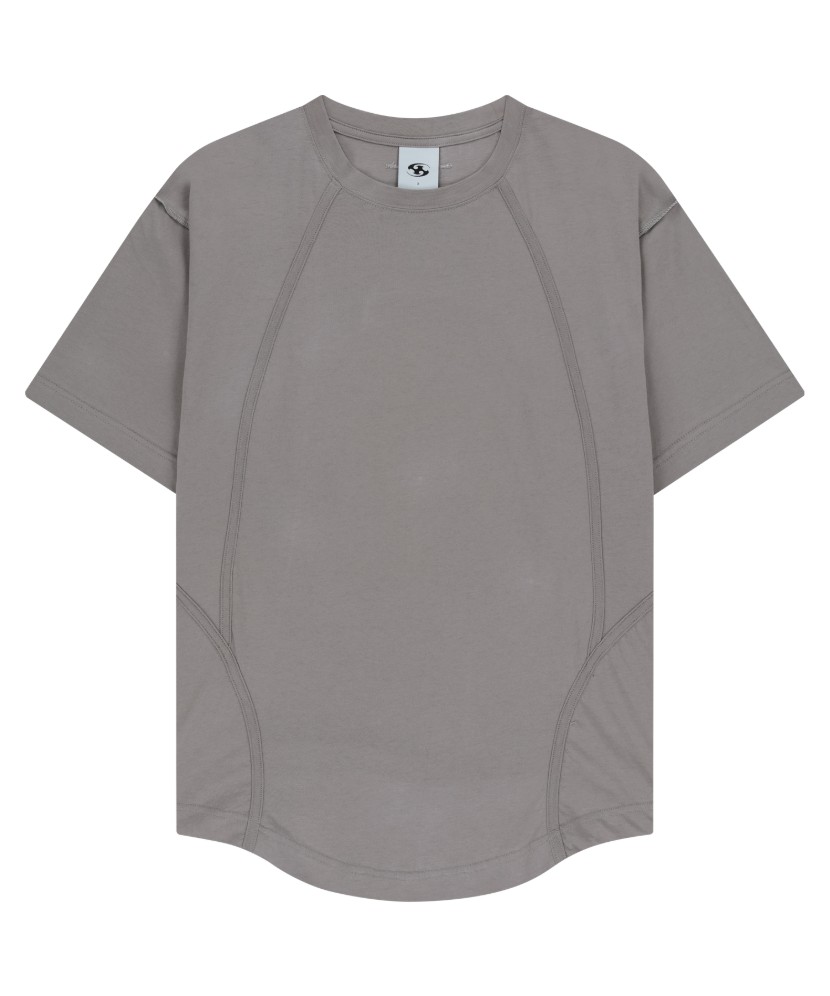 【SANSANGEAR】 25SS ROLLABLE T-SHIRT : LIGHT PURPLE