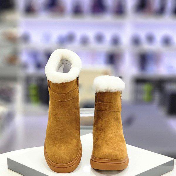 女性ベーシックファー裏地ブーツ 3CM 516-322615