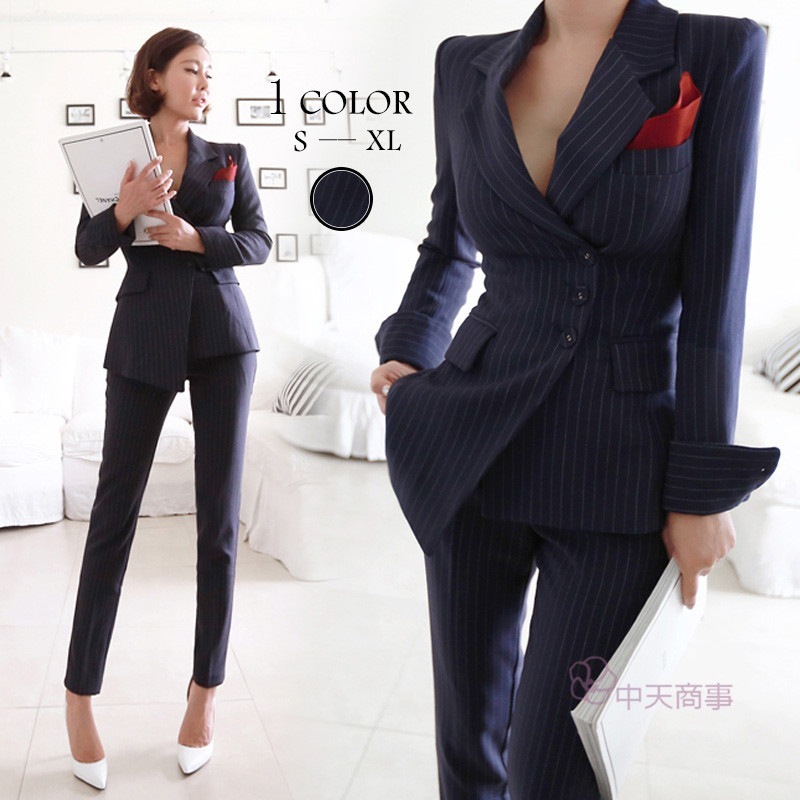 セット レディース ビジネス パンツ ロングパンツ ストライプ柄 ストレートパンツ 春コート ライトアウター ポケット付 制服 OL カジュアル 体型カバー ビジネス 通勤 洗える オフィス きれいめ